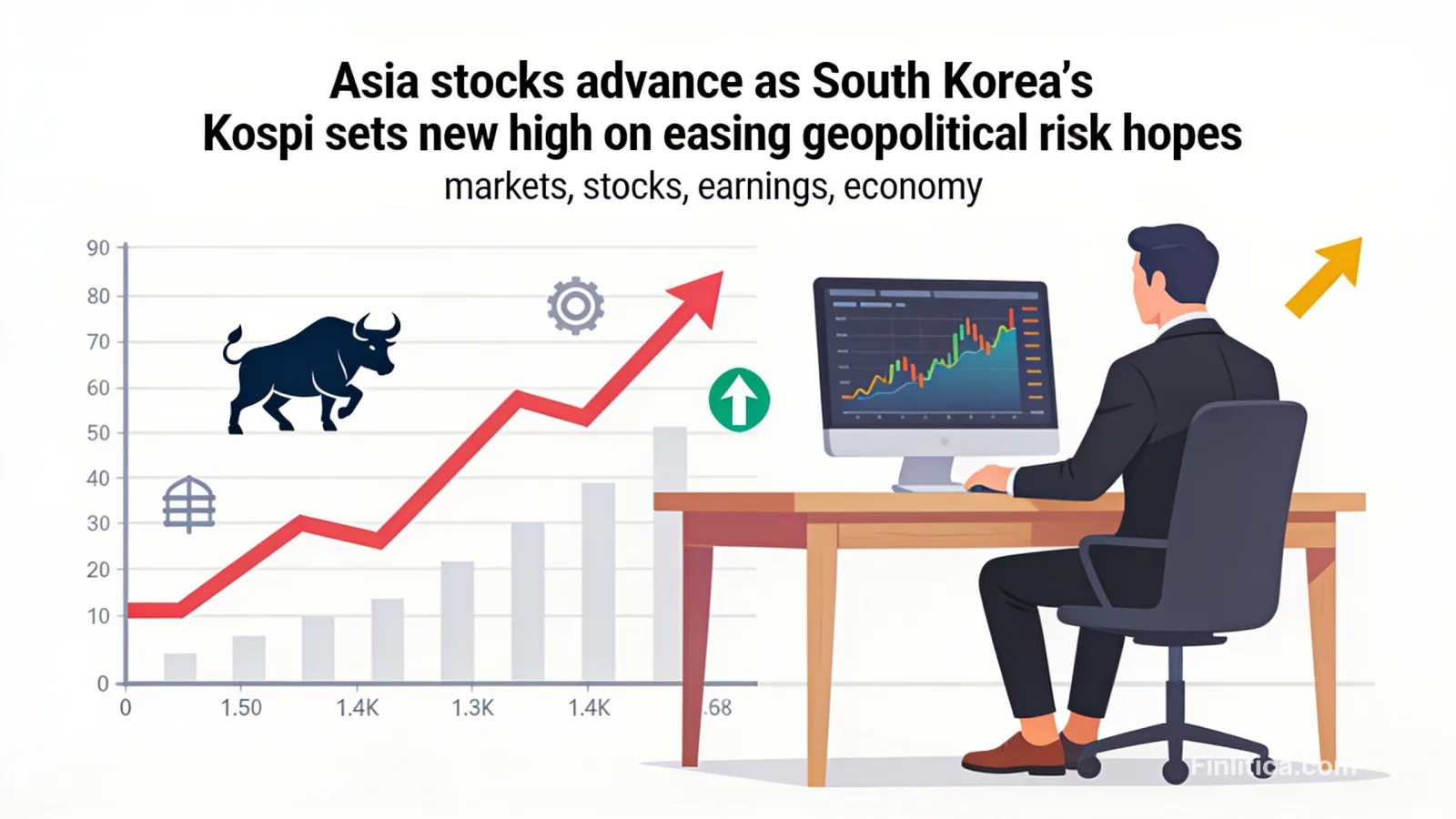 Asia stocks advance as South Korea’s Kospi sets new high on easing geopolitical risk hopes