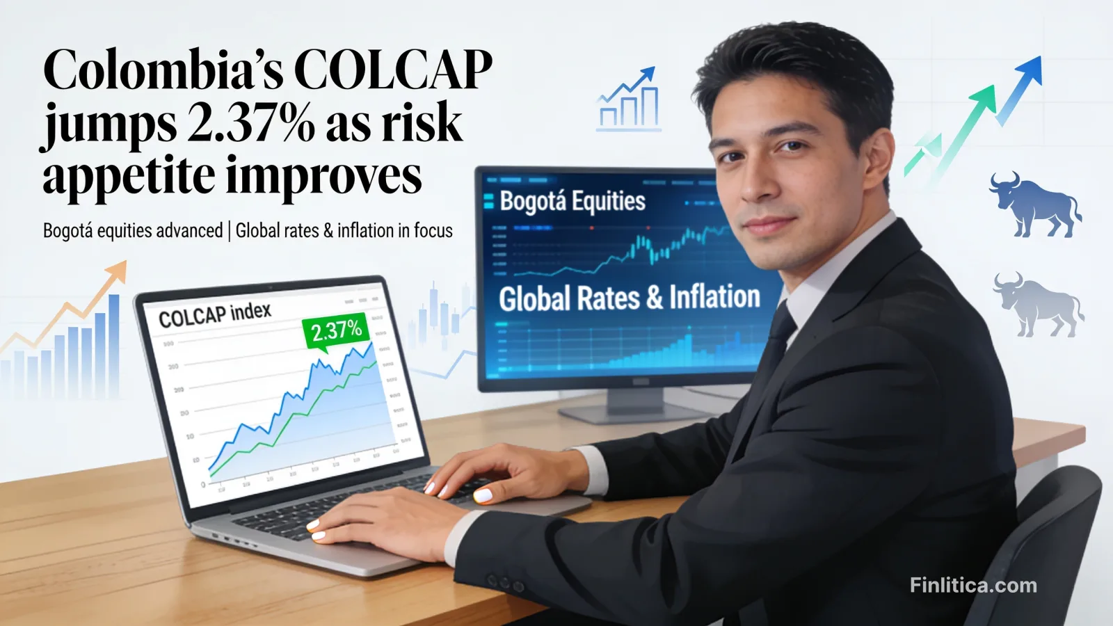 Colombia’s COLCAP jumps 2.37% as risk appetite improves
