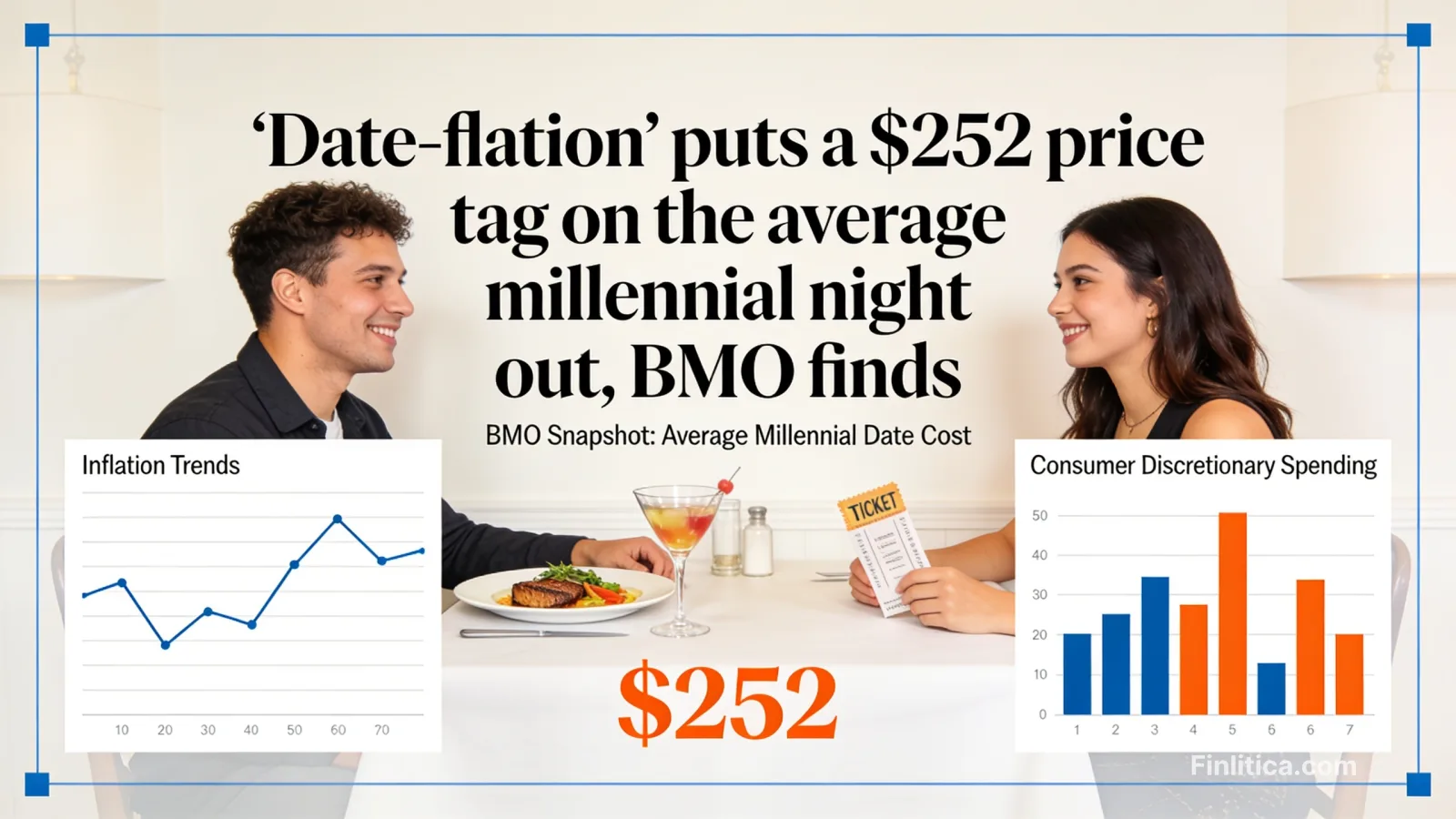 ‘Date‑flation’ puts a $252 price tag on the average millennial night out, BMO finds