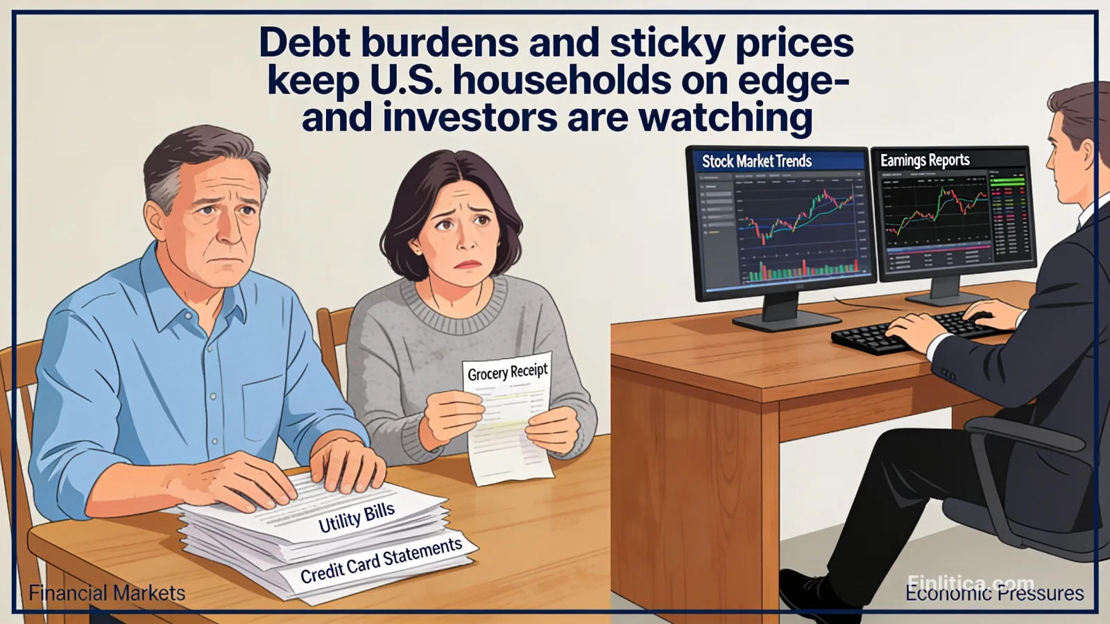Debt burdens and sticky prices keep U.S. households on edge - and investors are watching