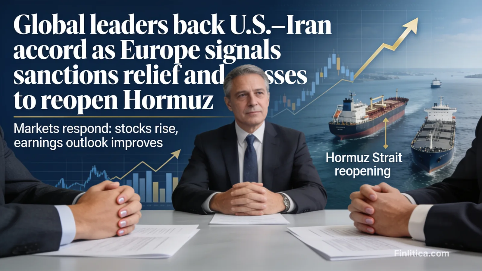 Global leaders back U.S.-Iran accord as Europe signals sanctions relief and presses to reopen Hormuz
