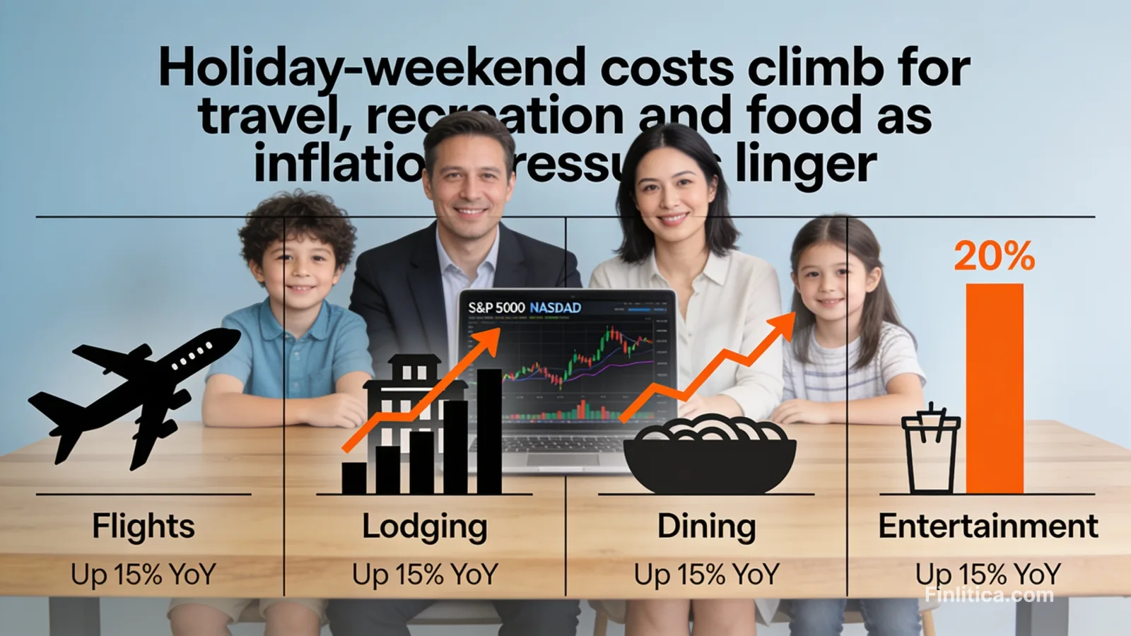 Holiday-weekend costs climb for travel, recreation and food as inflation pressures linger