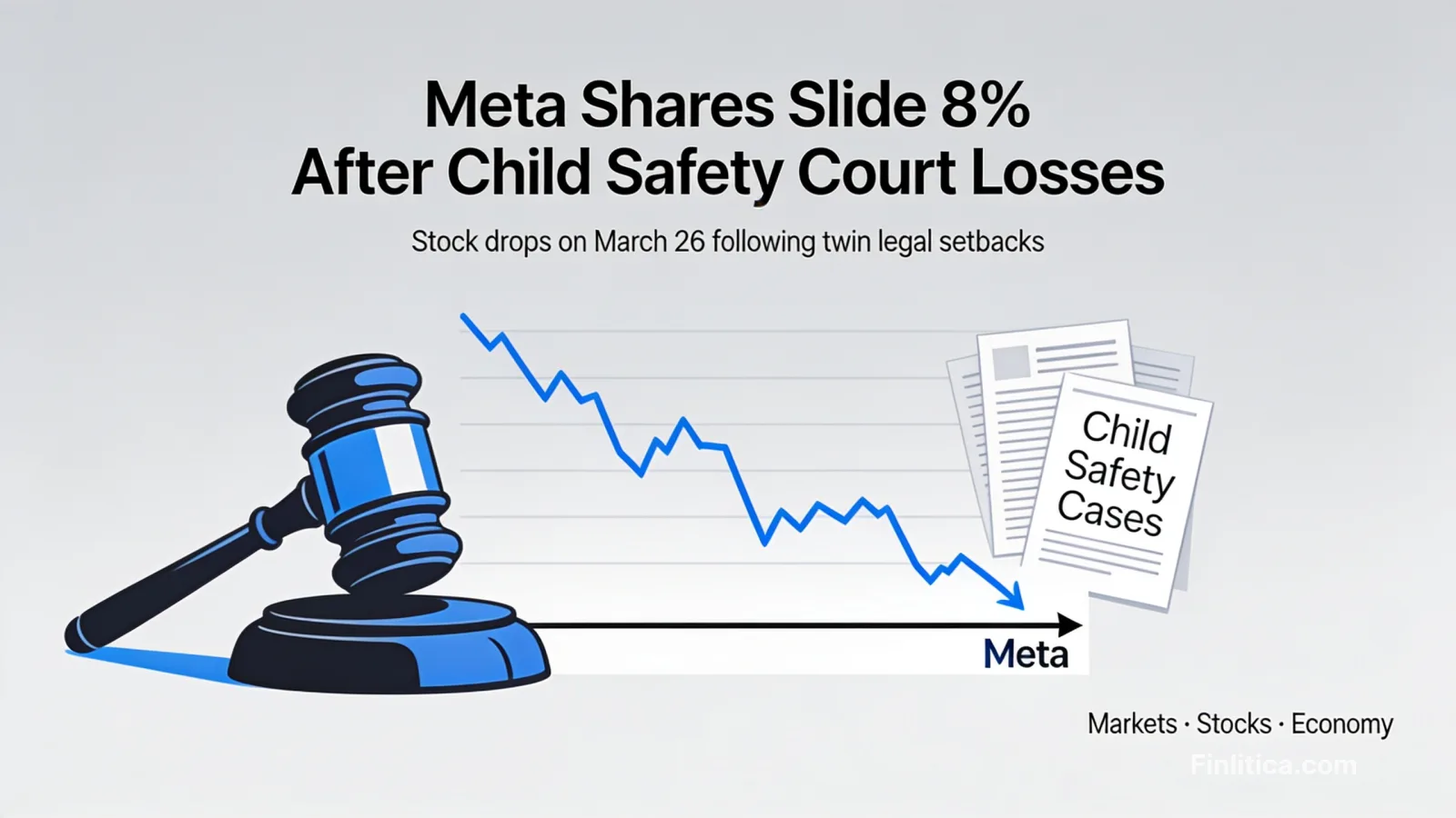 Meta shares slide nearly 8% after twin courtroom setbacks on child safety