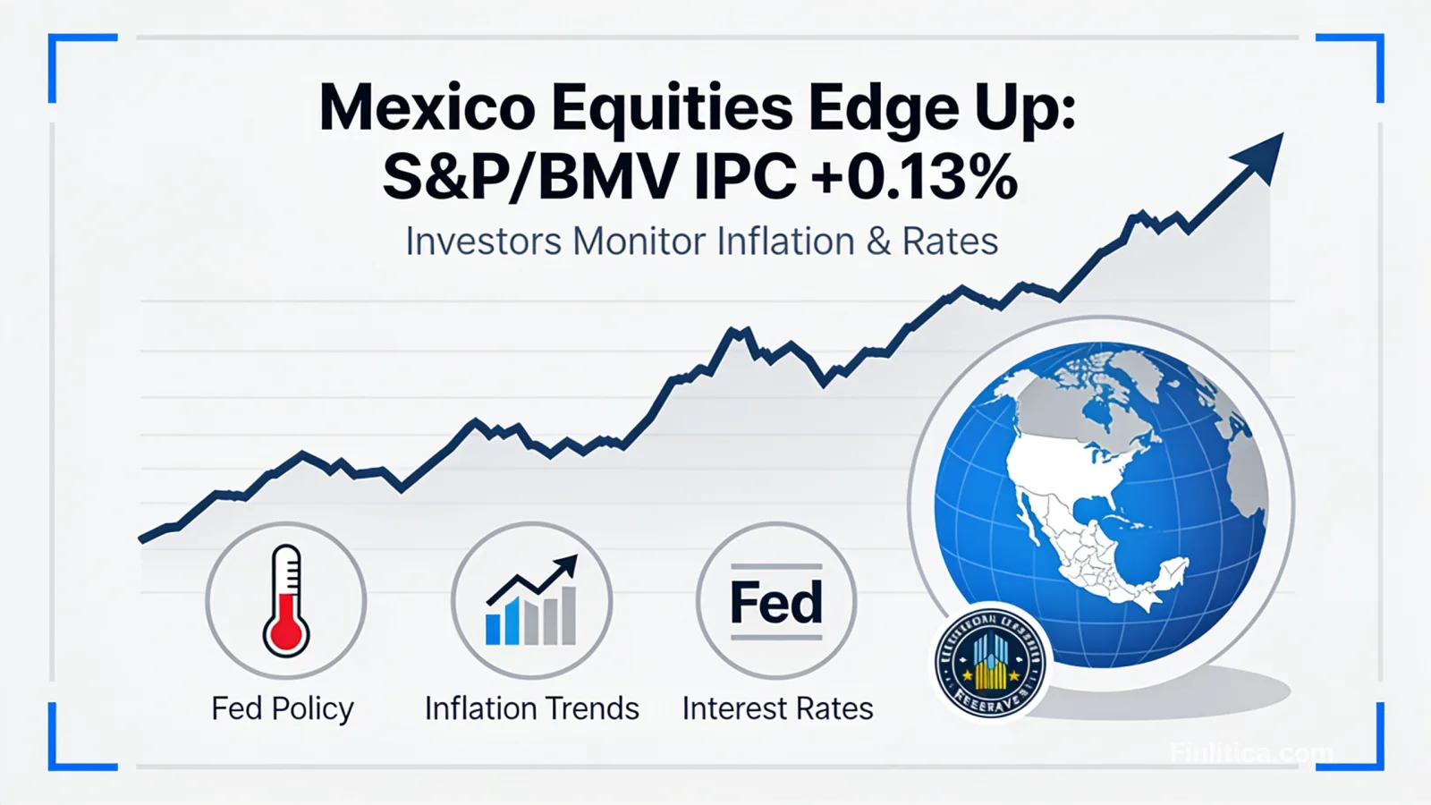 Mexico equities inch higher as S&P/BMV IPC adds 0.13%, investors eye inflation and rates