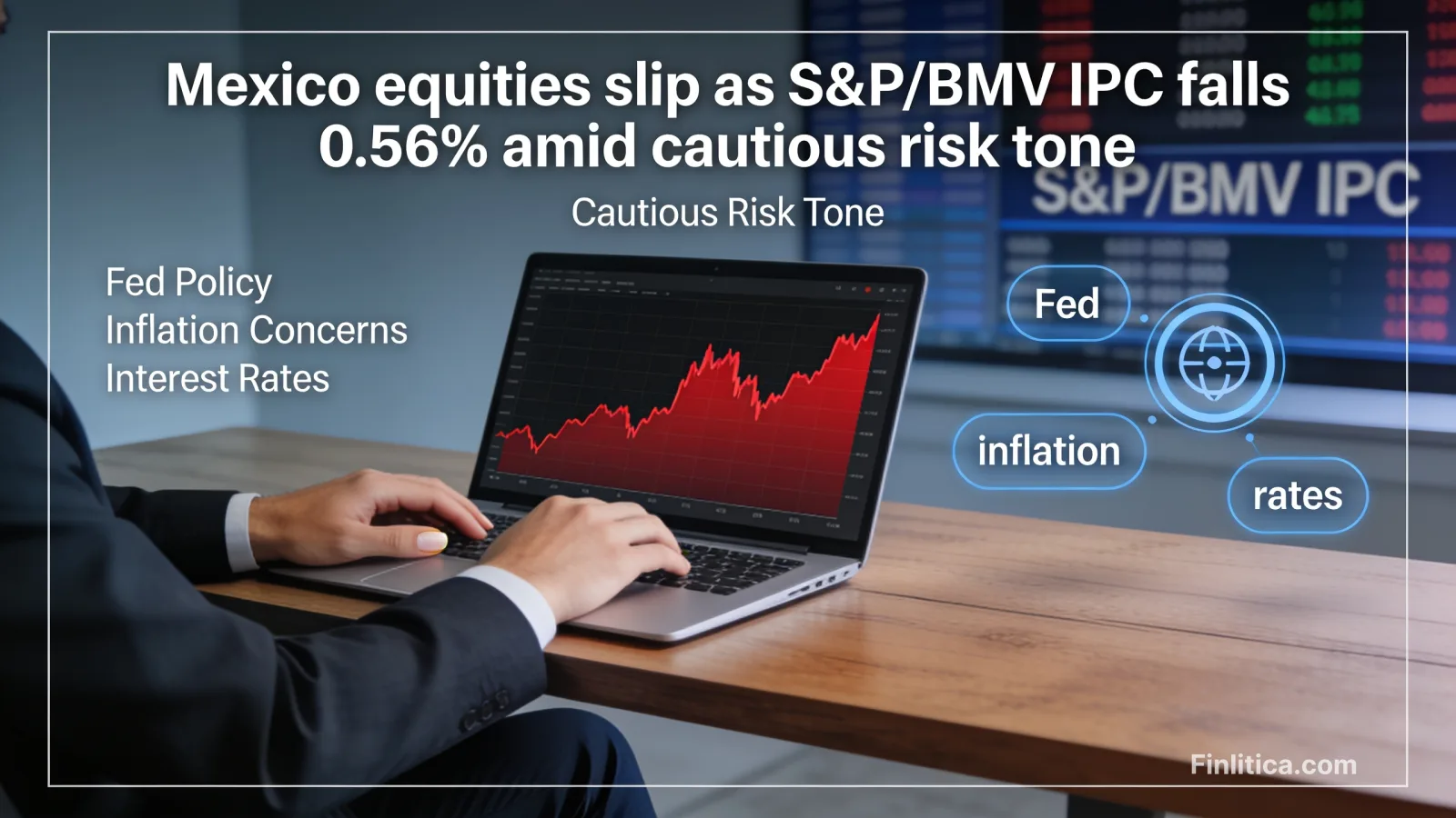 Mexico equities slip as S&P/BMV IPC falls 0.56% amid cautious risk tone