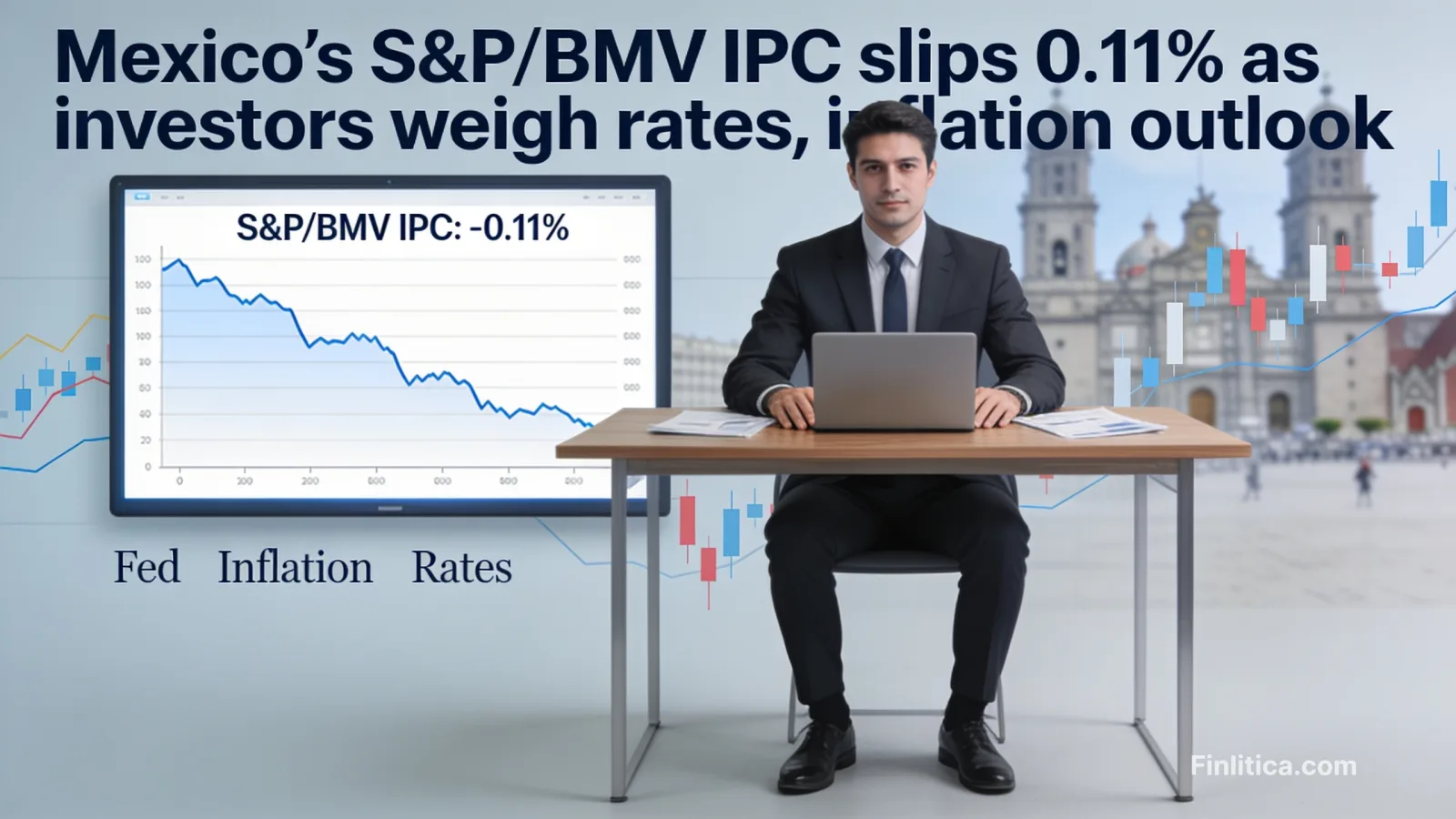 Mexico’s S&P/BMV IPC slips 0.11% as investors weigh rates, inflation outlook