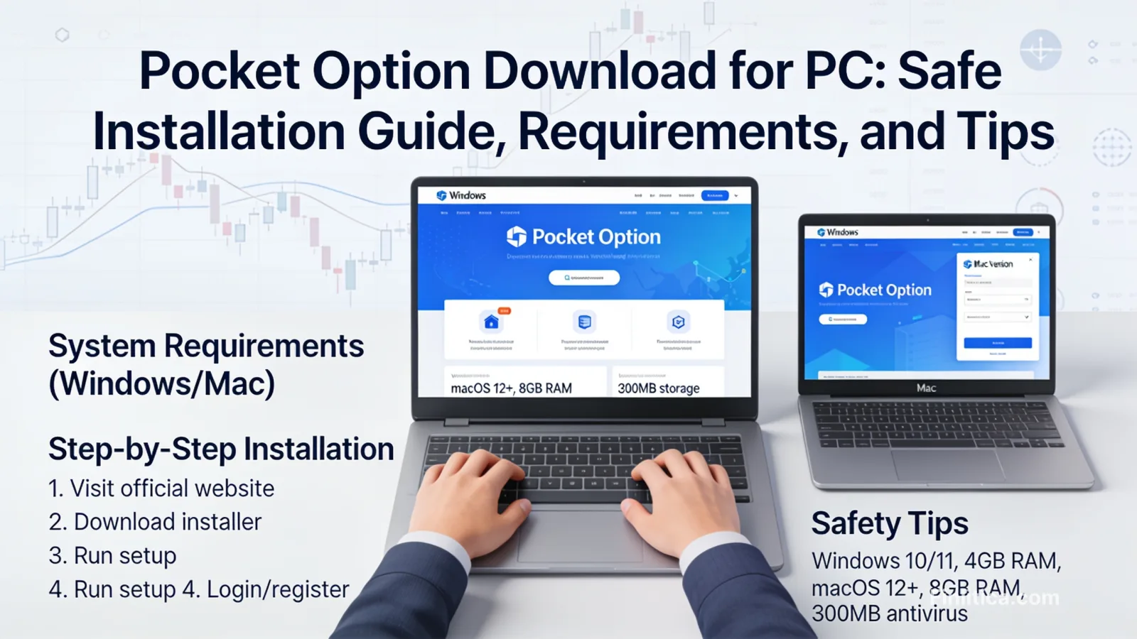 Descarga de Pocket Option para PC: guía de instalación segura, requisitos y consejos