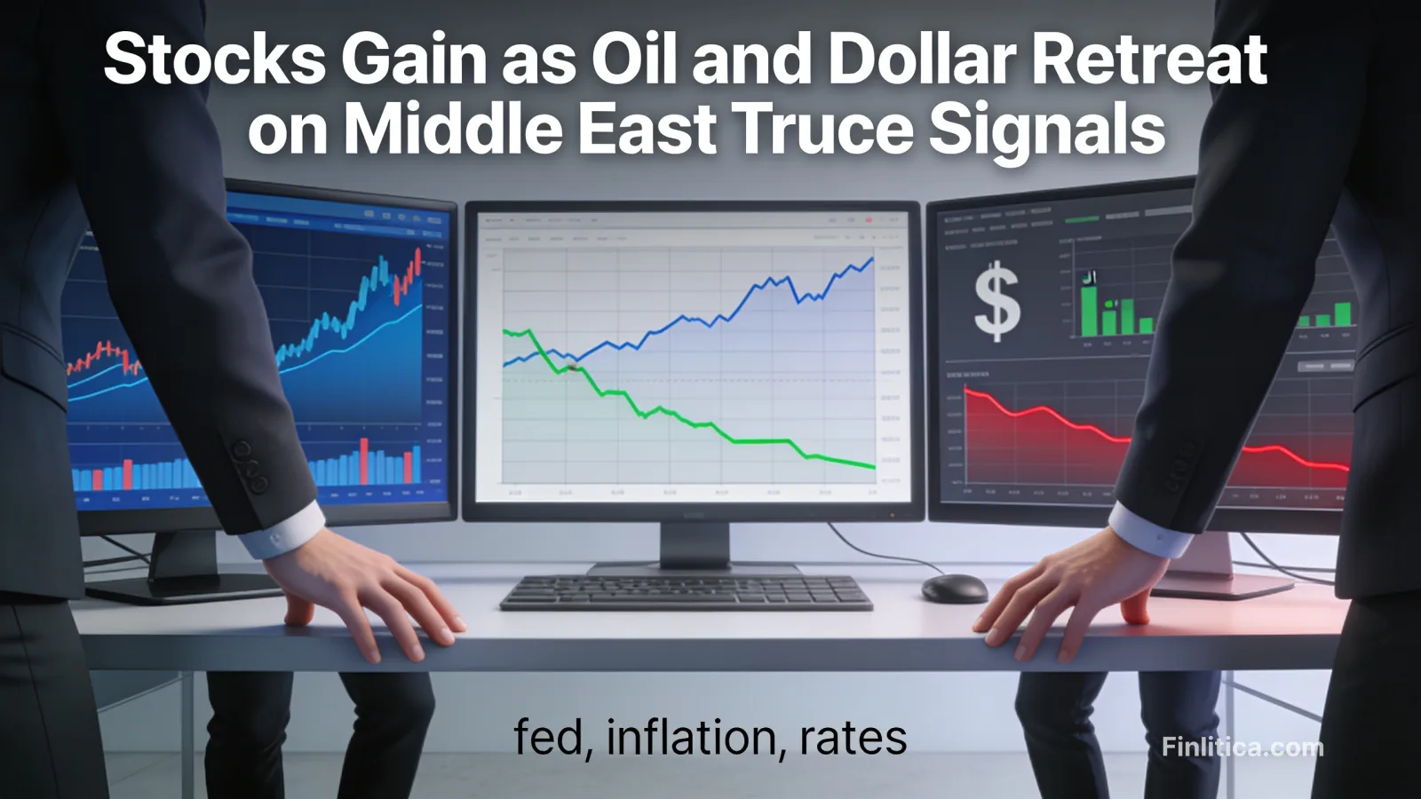 Stocks Gain as Oil and Dollar Retreat on Middle East Truce Signals