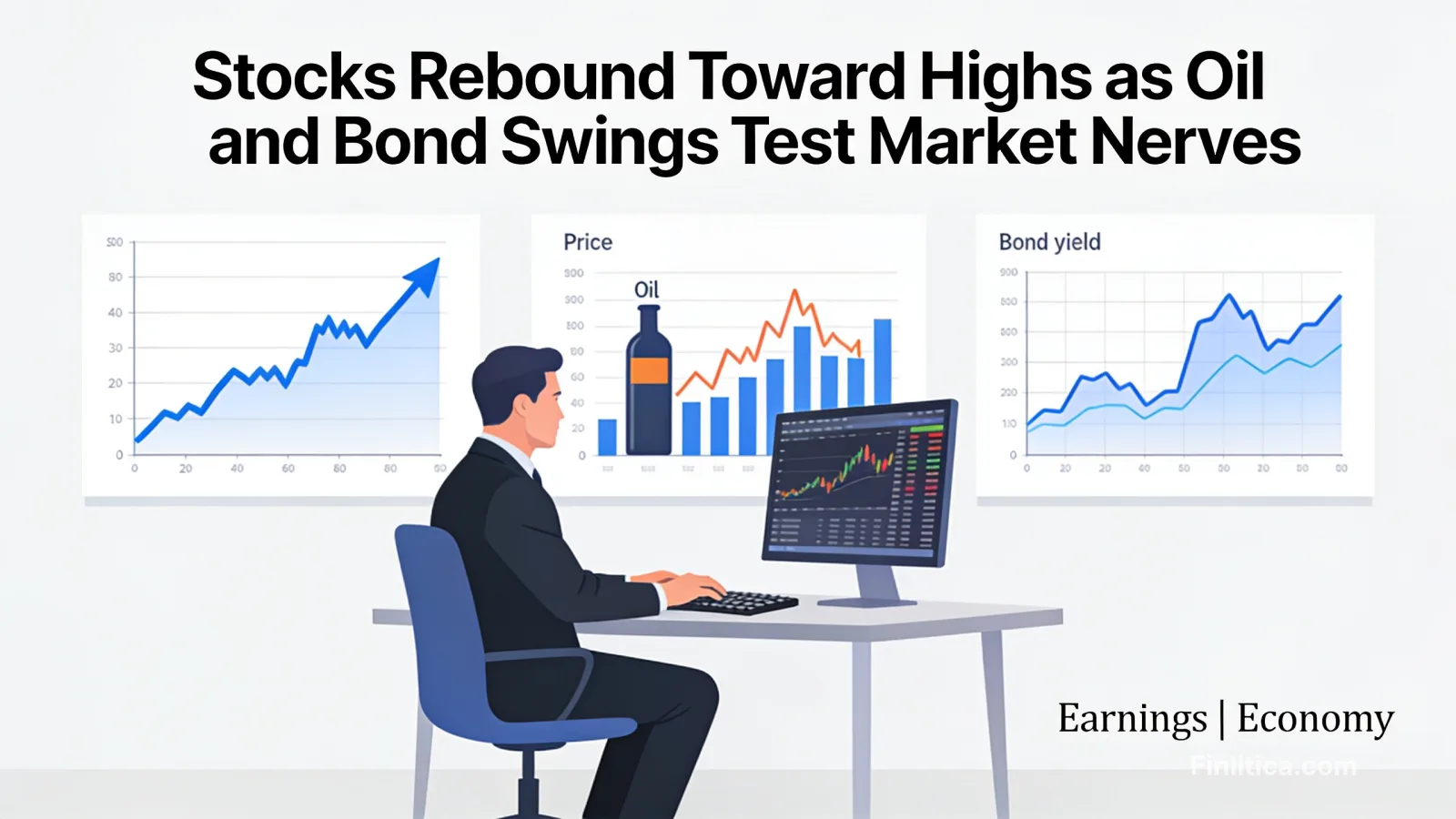 Stocks Rebound Toward Highs as Oil and Bond Swings Test Market Nerves