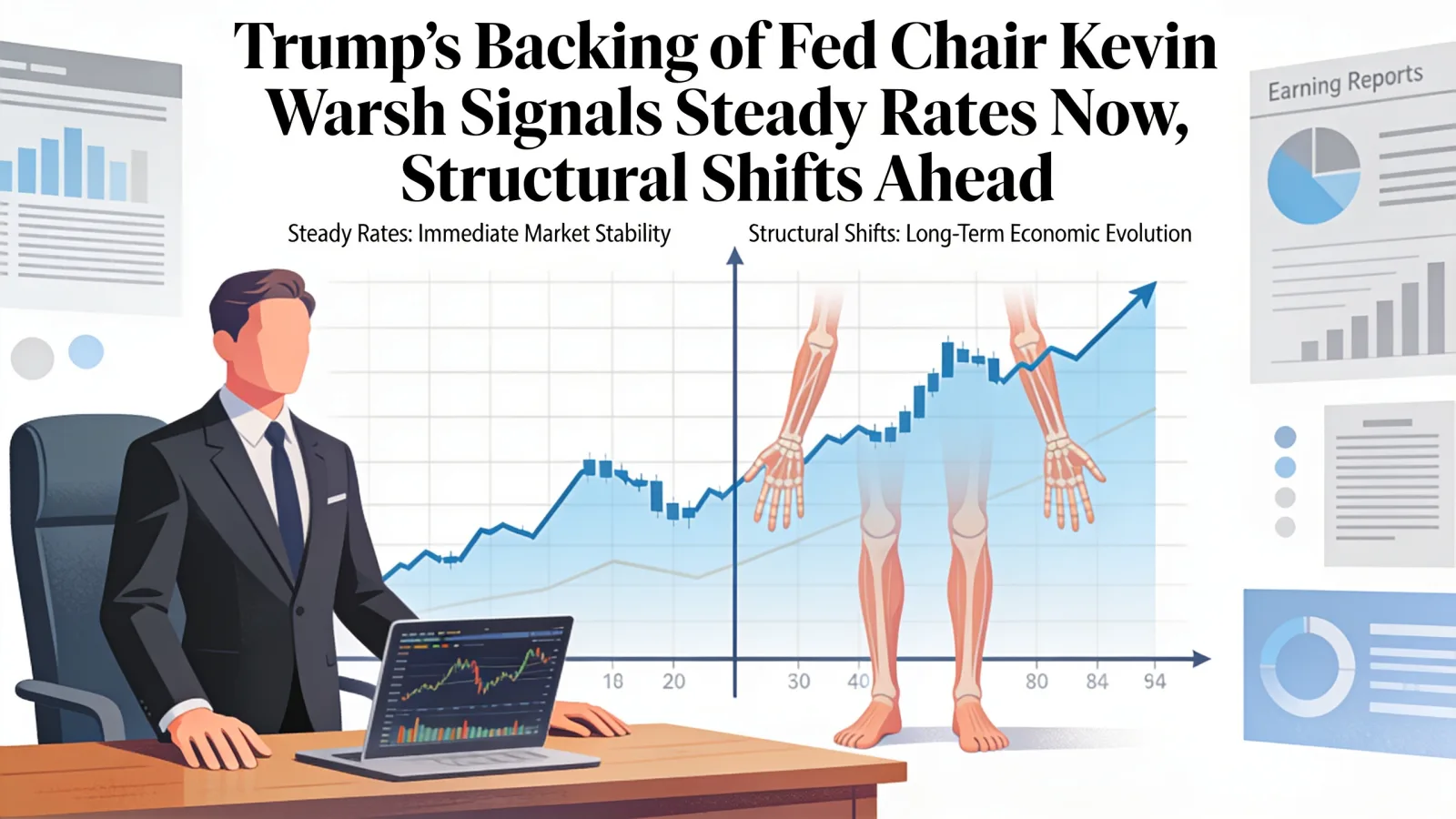Trump’s Backing of Fed Chair Kevin Warsh Signals Steady Rates Now, Structural Shifts Ahead