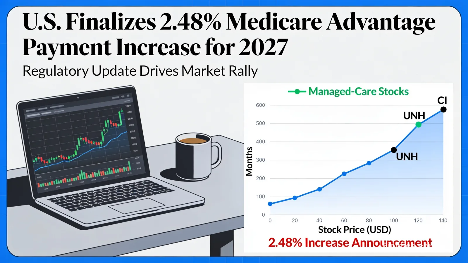 U.S. sets 2.48% Medicare Advantage payment increase for 2027 as managed-care stocks rally