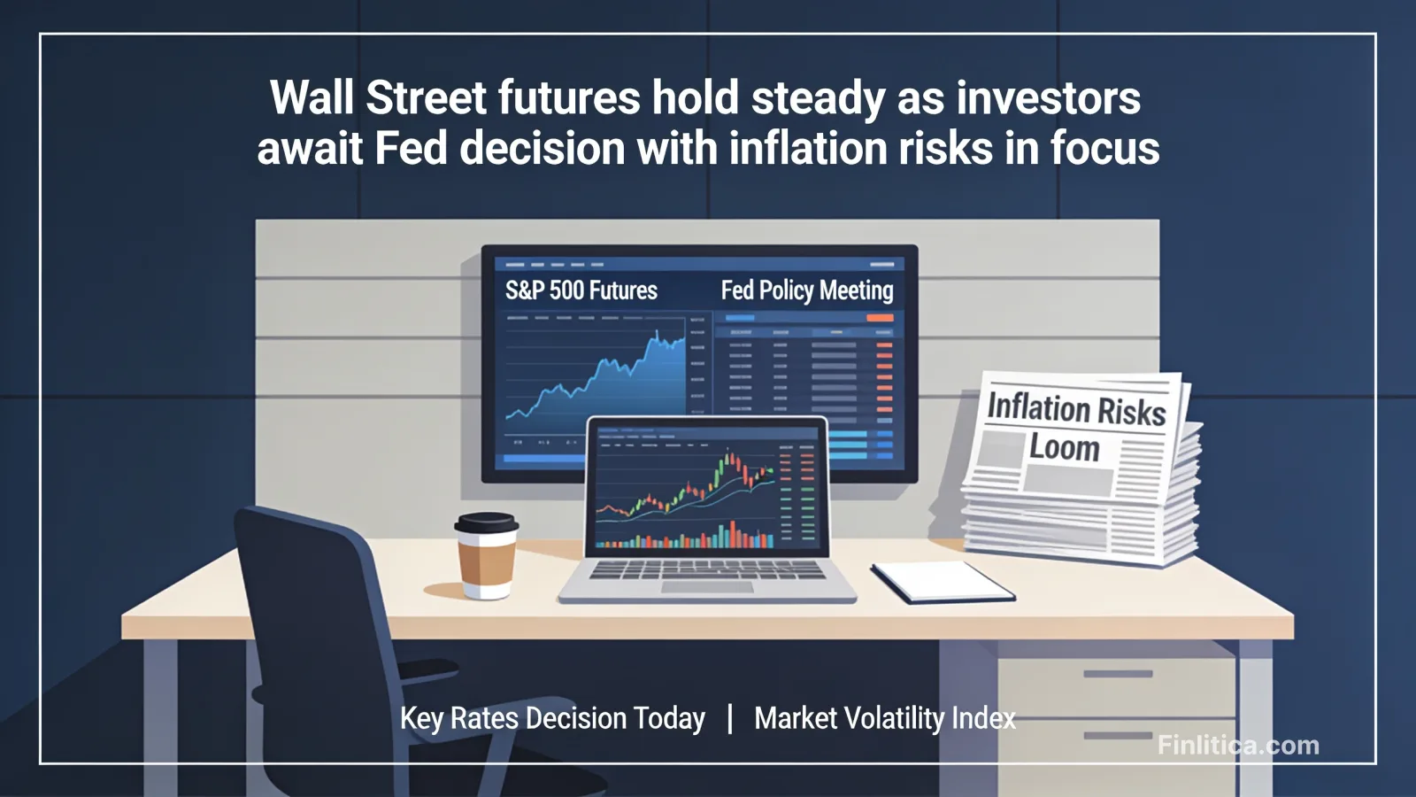 Wall Street futures hold steady as investors await Fed decision with inflation risks in focus